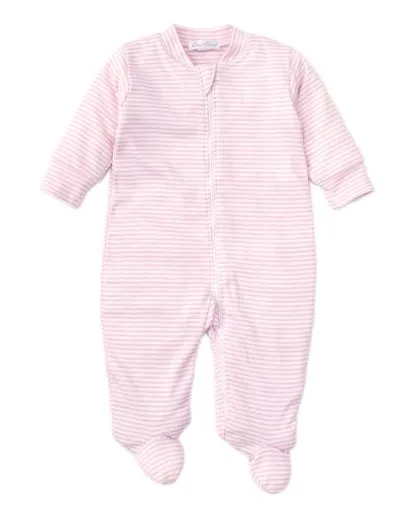 Stripes Footie with Zipper