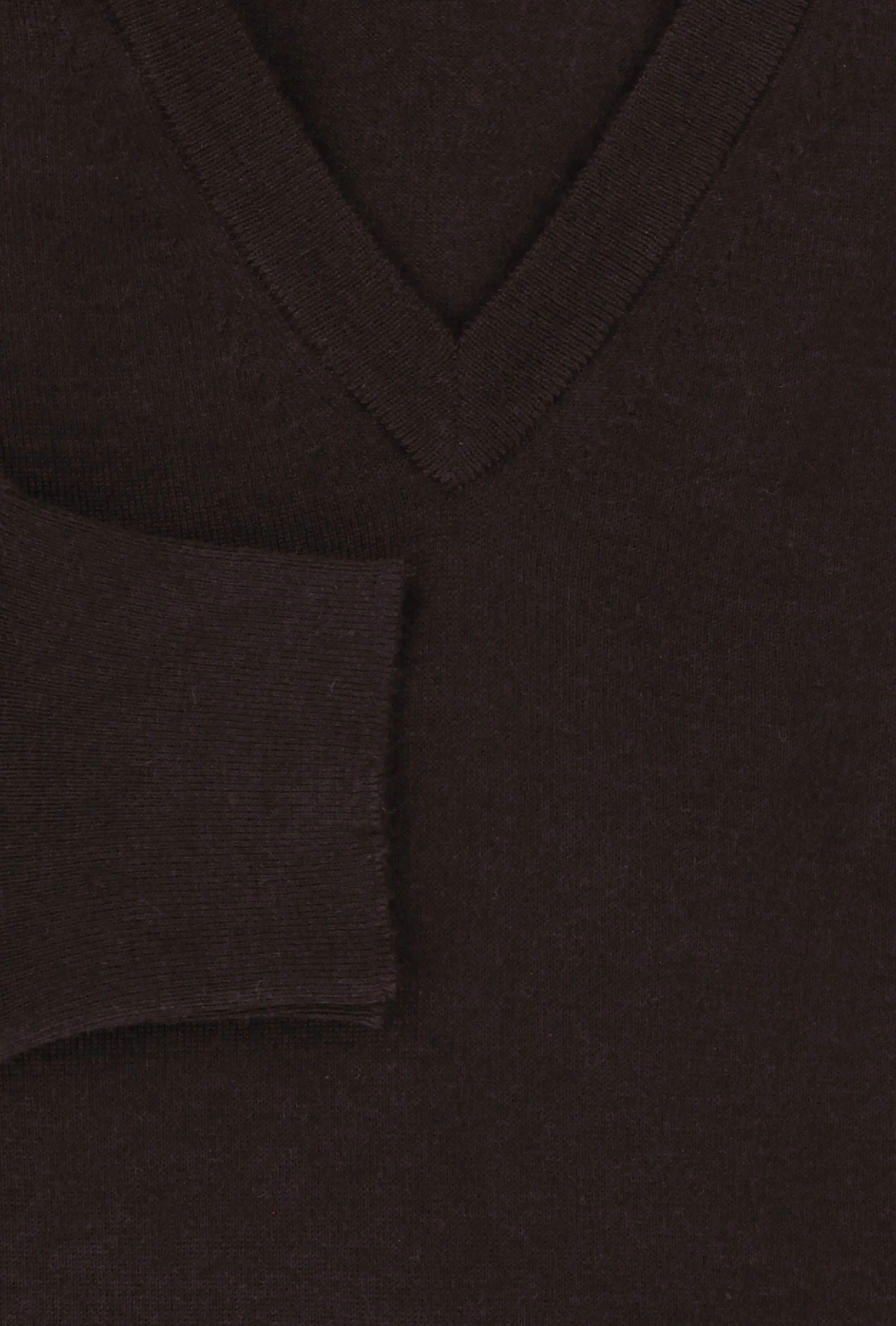 Svevo Parma Dark Brown V-Neck Sweater