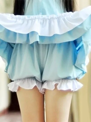 Sweet Lolita Bloomers Lace Trim Ruffles