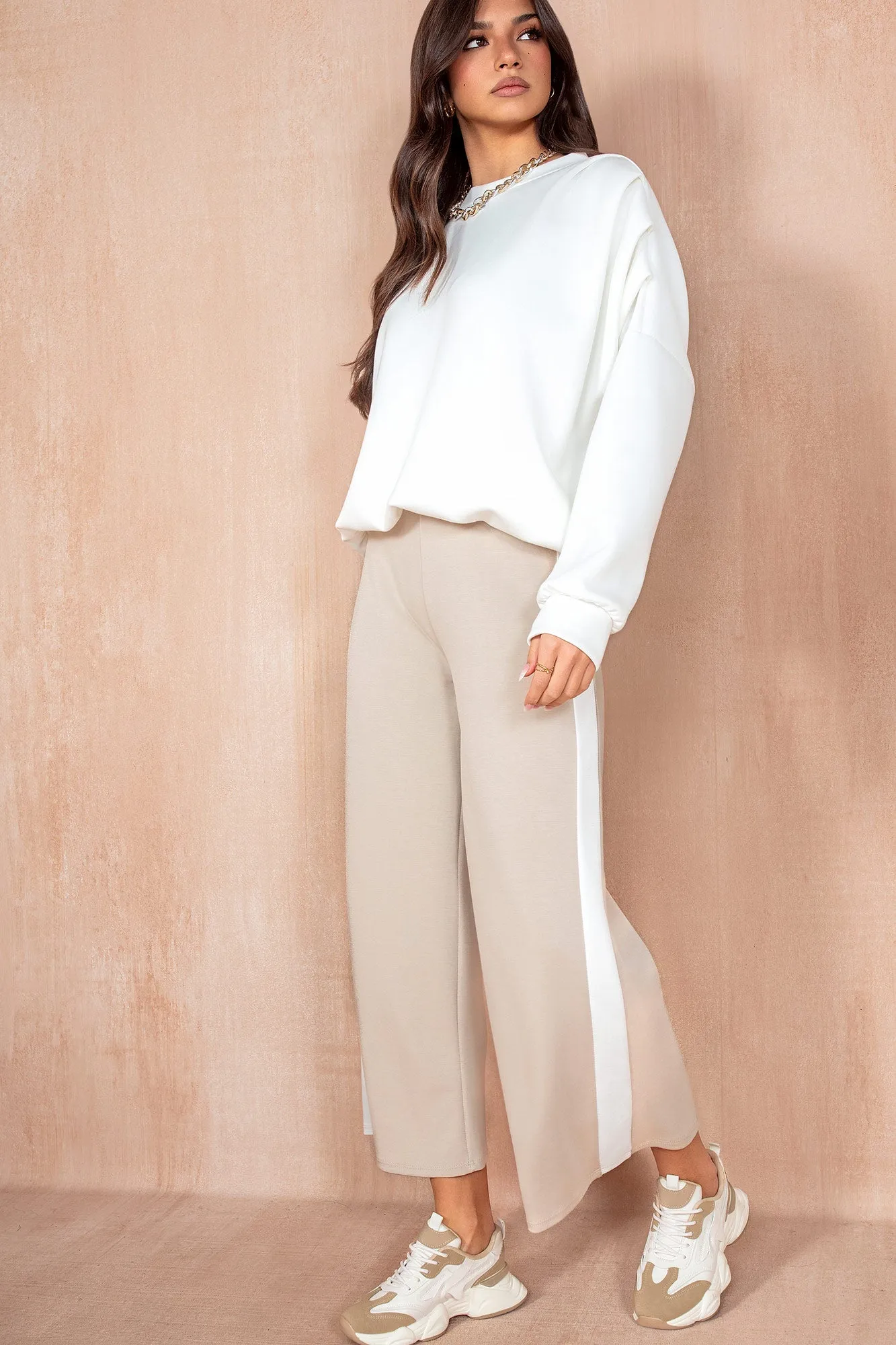 Tammy Stone Side Stripe Wide Leg Joggers