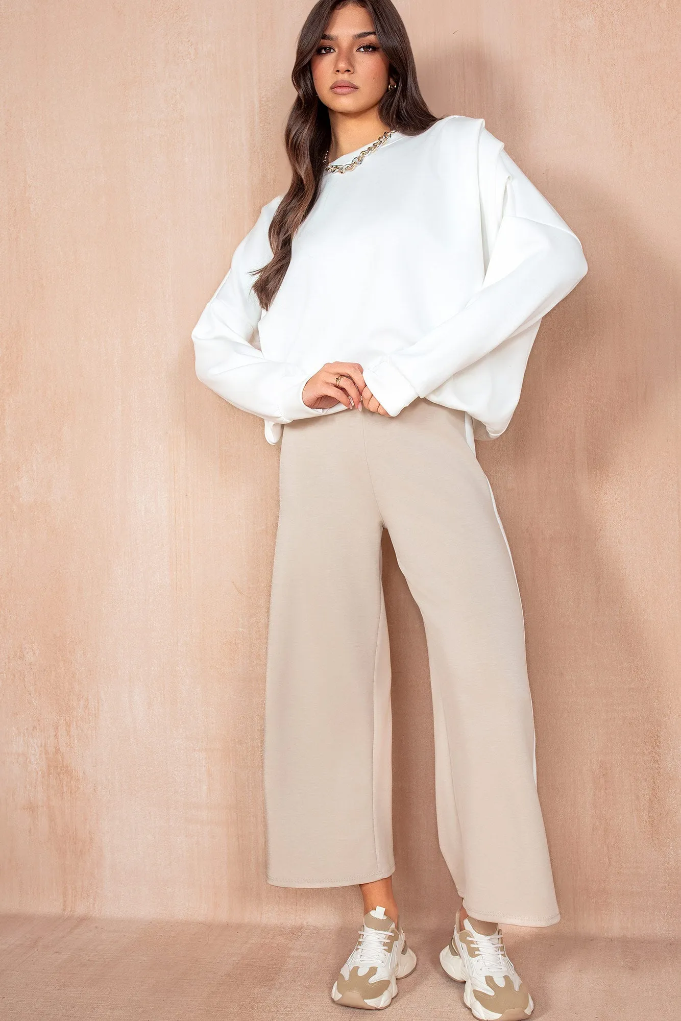 Tammy Stone Side Stripe Wide Leg Joggers