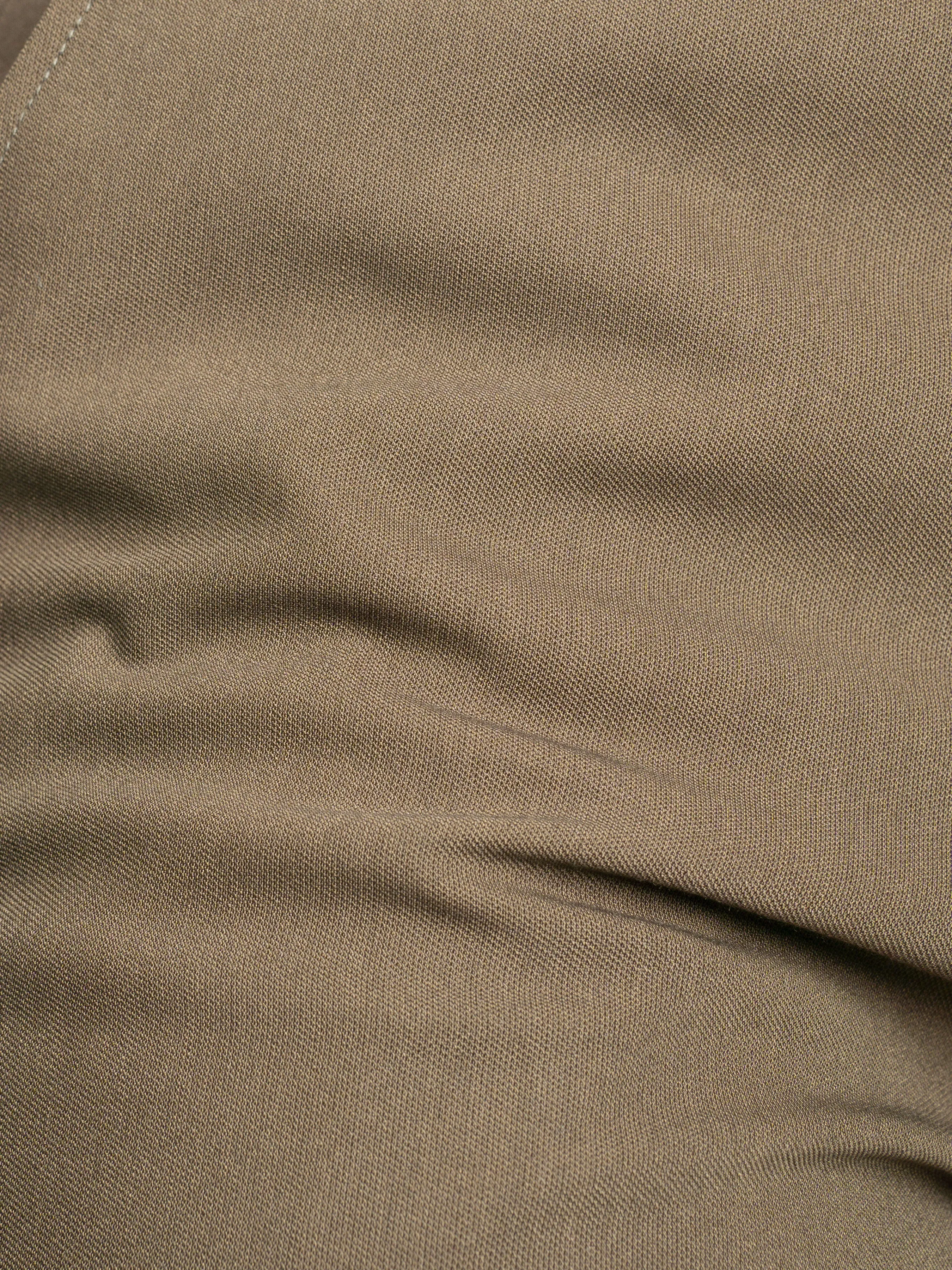 Trousers With Belt Loop - Coffee Plain (Slim Straight)