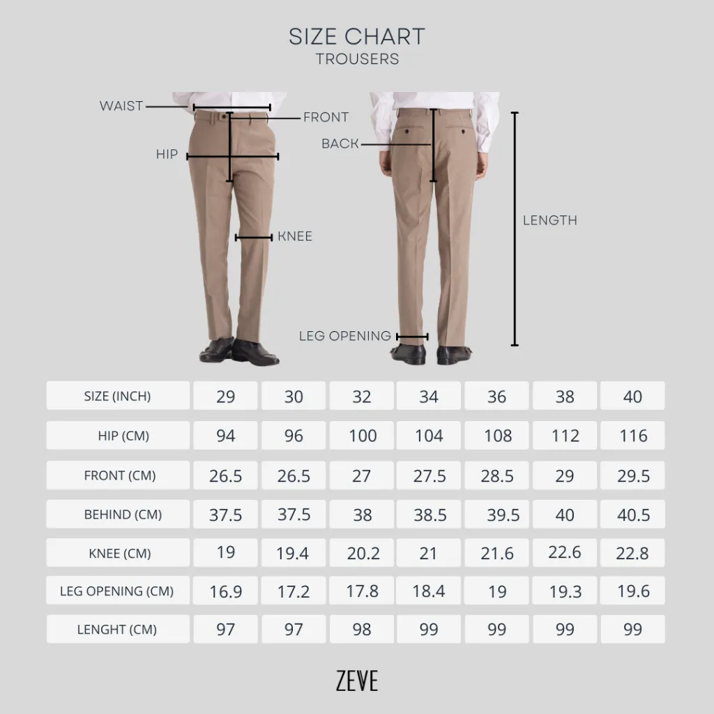 Trousers With Belt Loop - Coffee Plain (Slim Straight)