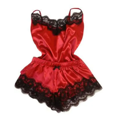 Tube top ice silk pajamas women's jumpsuit