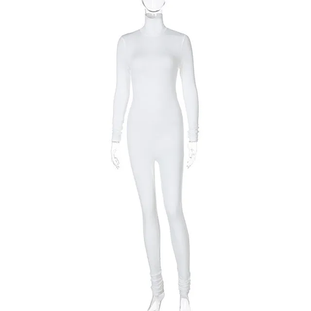 Turtleneck Long Sleeve Jumpsuit