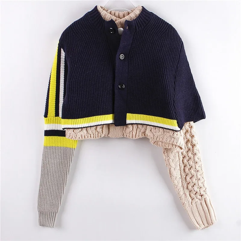 Two Pieces Knitted Pullovers Sweater