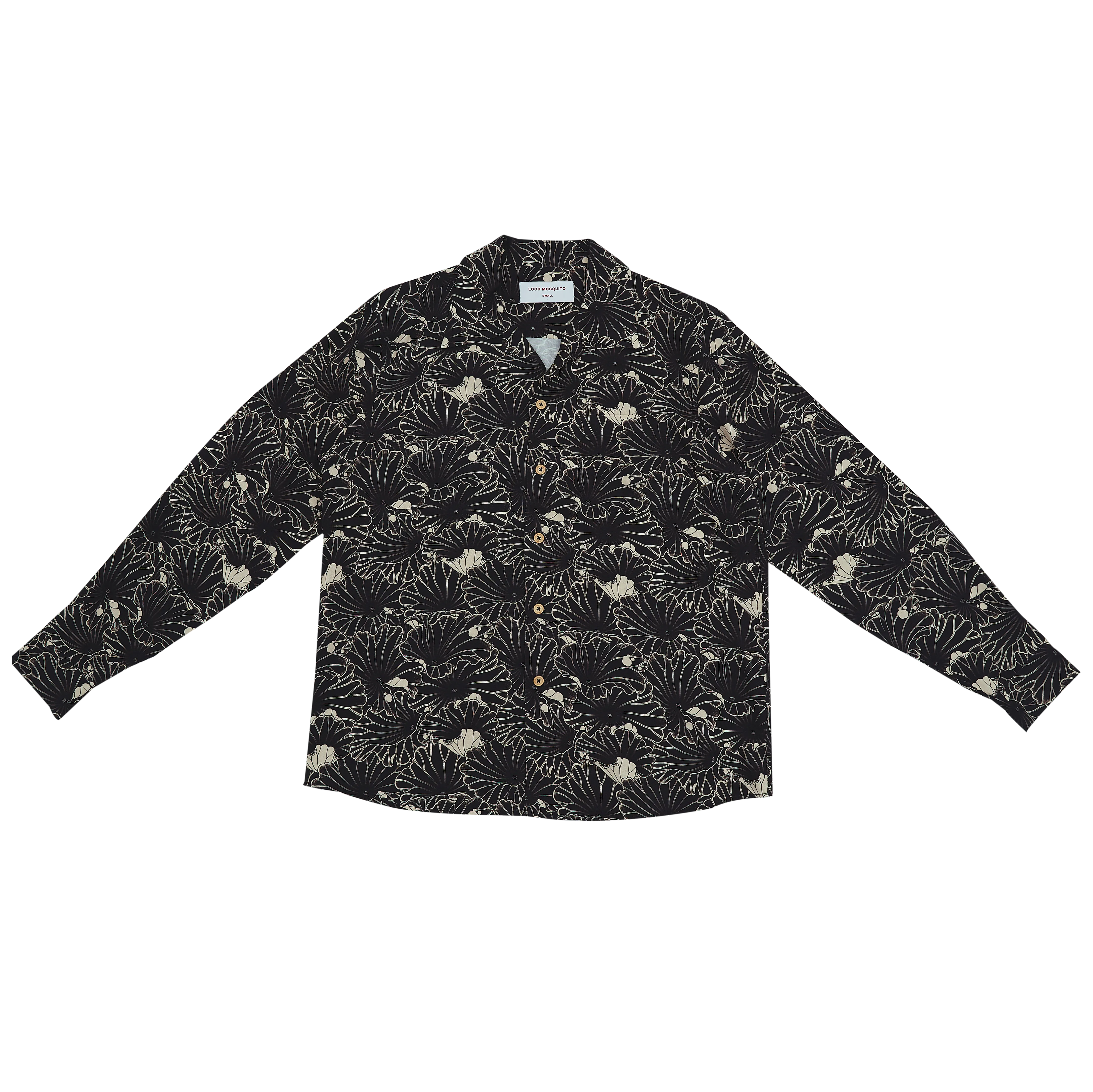 [UNISEX] GAKKIN X LOCO MOSQUITO JAPANESE LOTUS LONG SLEEVE SHIRT