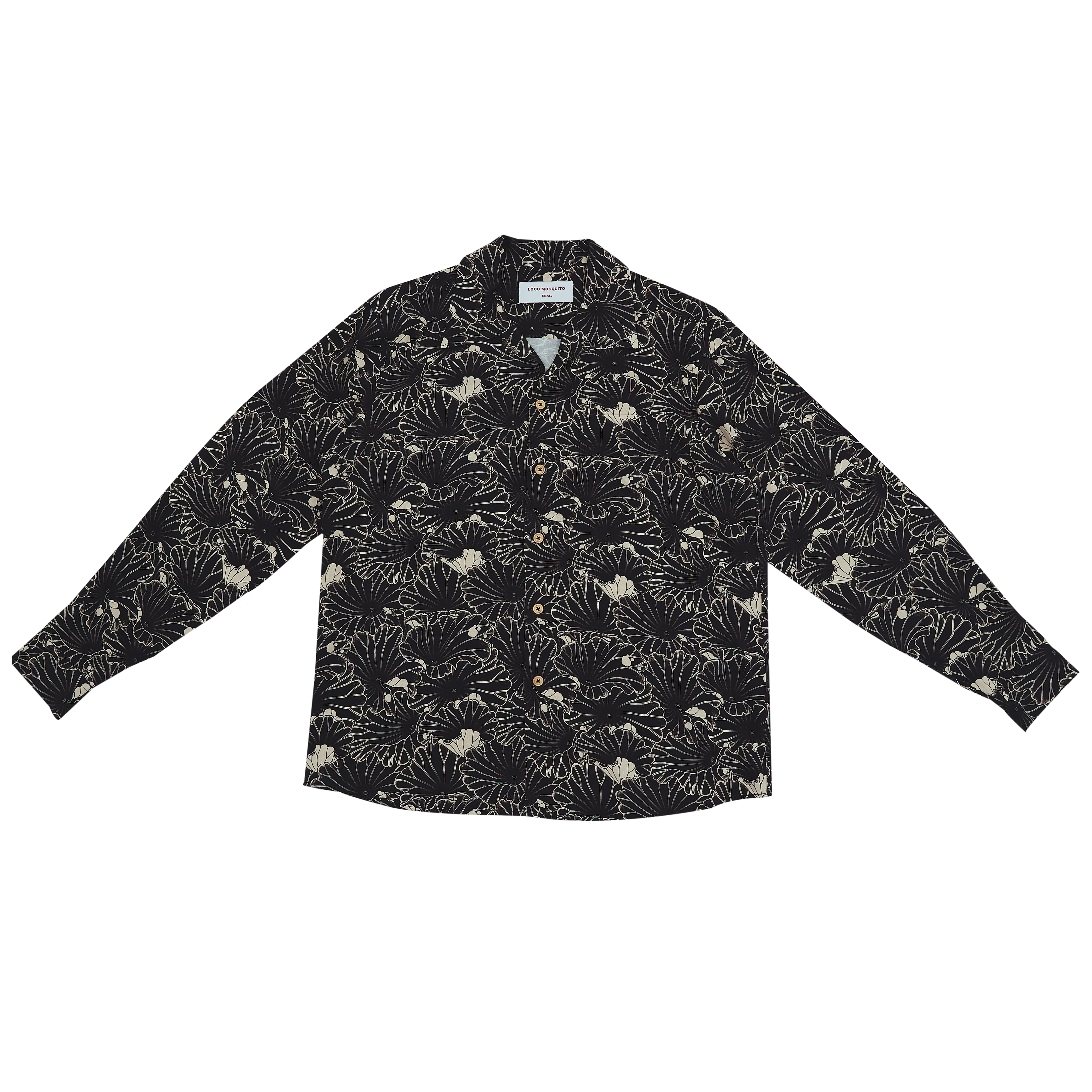 [UNISEX] GAKKIN X LOCO MOSQUITO JAPANESE LOTUS LONG SLEEVE SHIRT