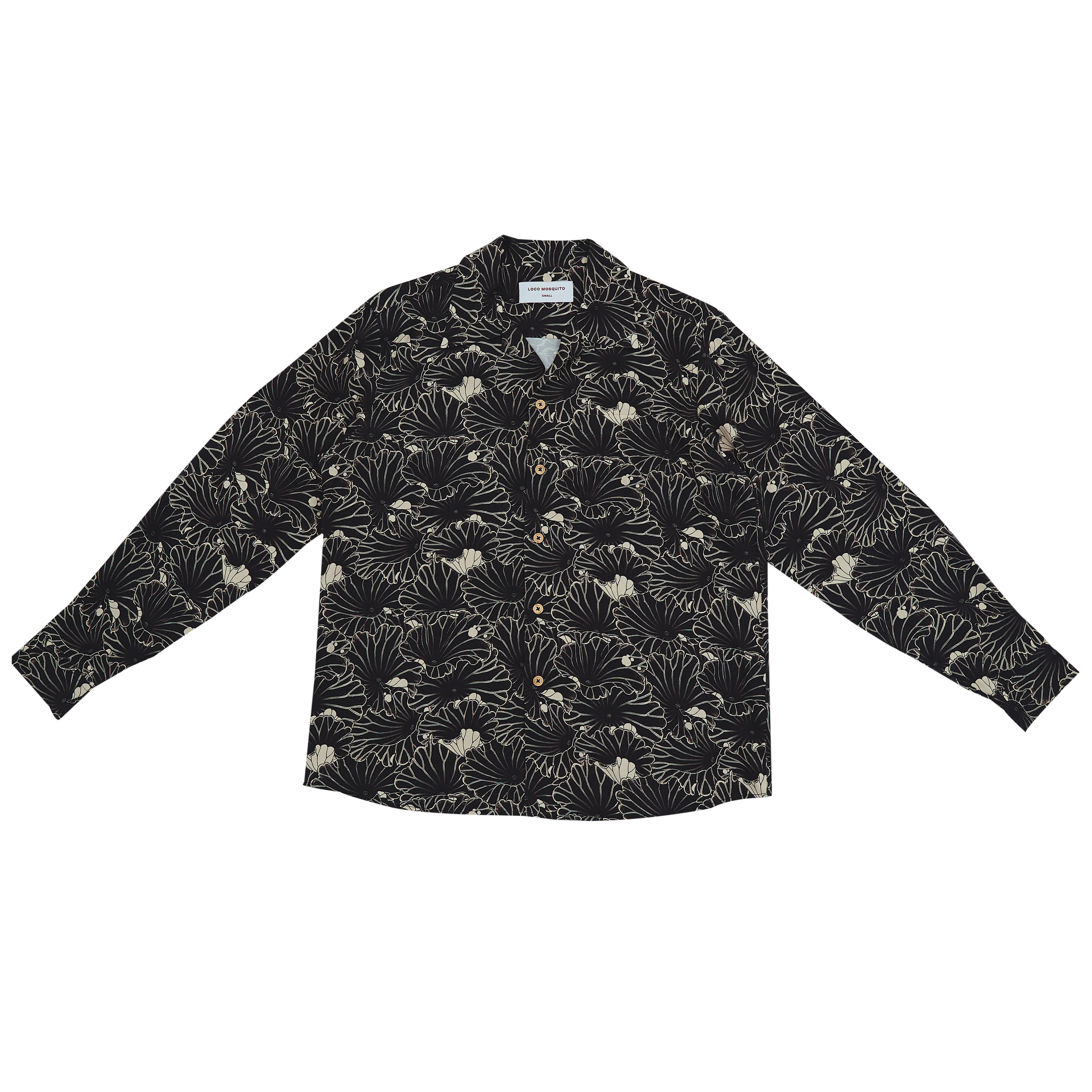[UNISEX] GAKKIN X LOCO MOSQUITO JAPANESE LOTUS LONG SLEEVE SHIRT