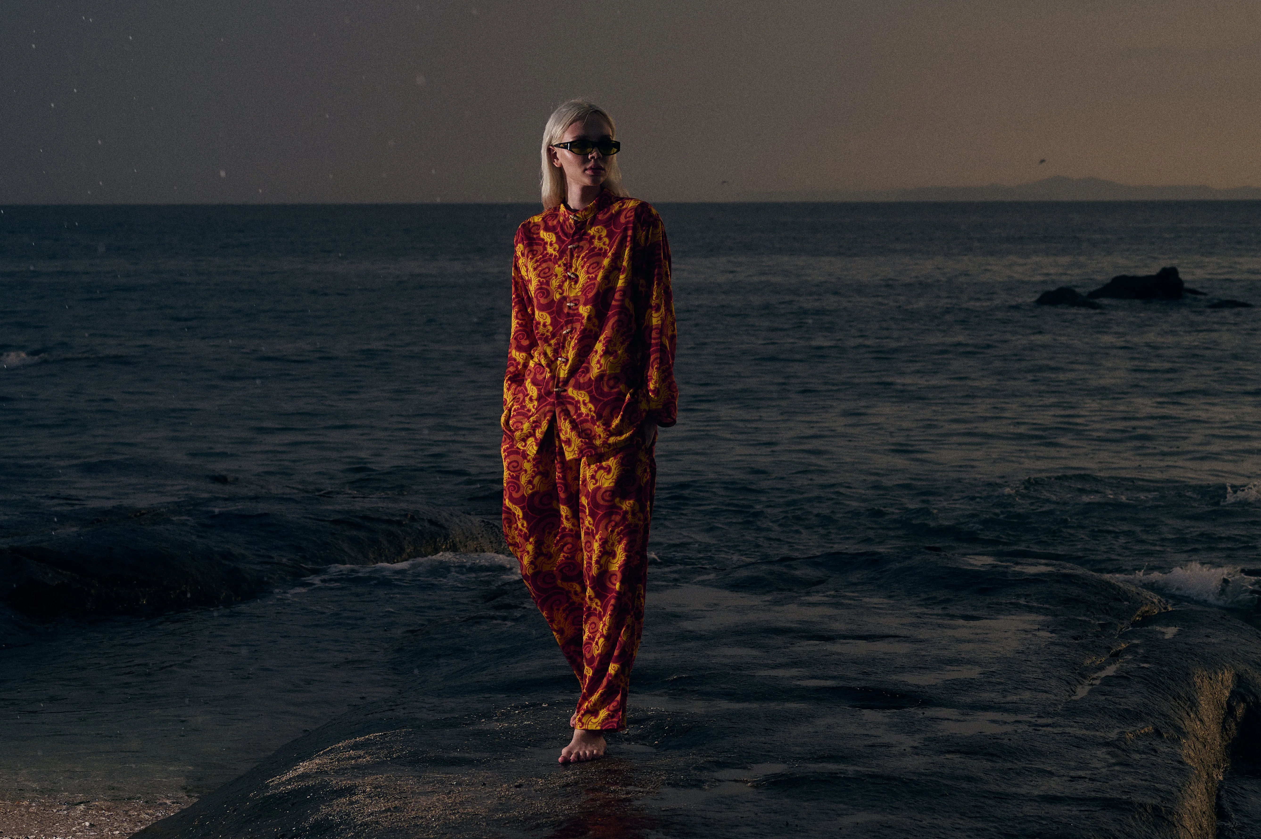 [UNISEX] GUY LE TATOOER X LOCO MOSQUITO "FIRE IS WATER" PANTS