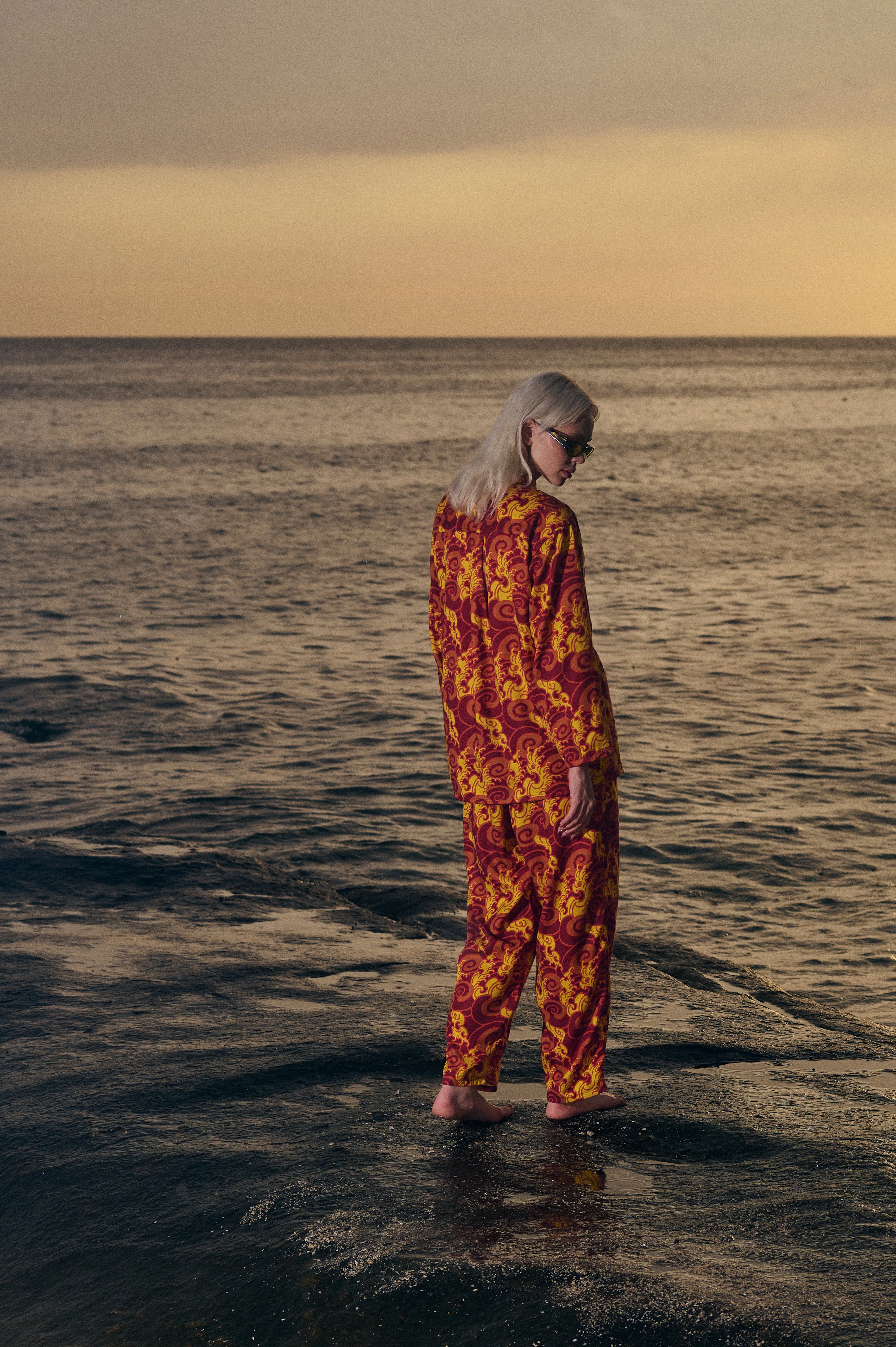 [UNISEX] GUY LE TATOOER X LOCO MOSQUITO "FIRE IS WATER" PANTS