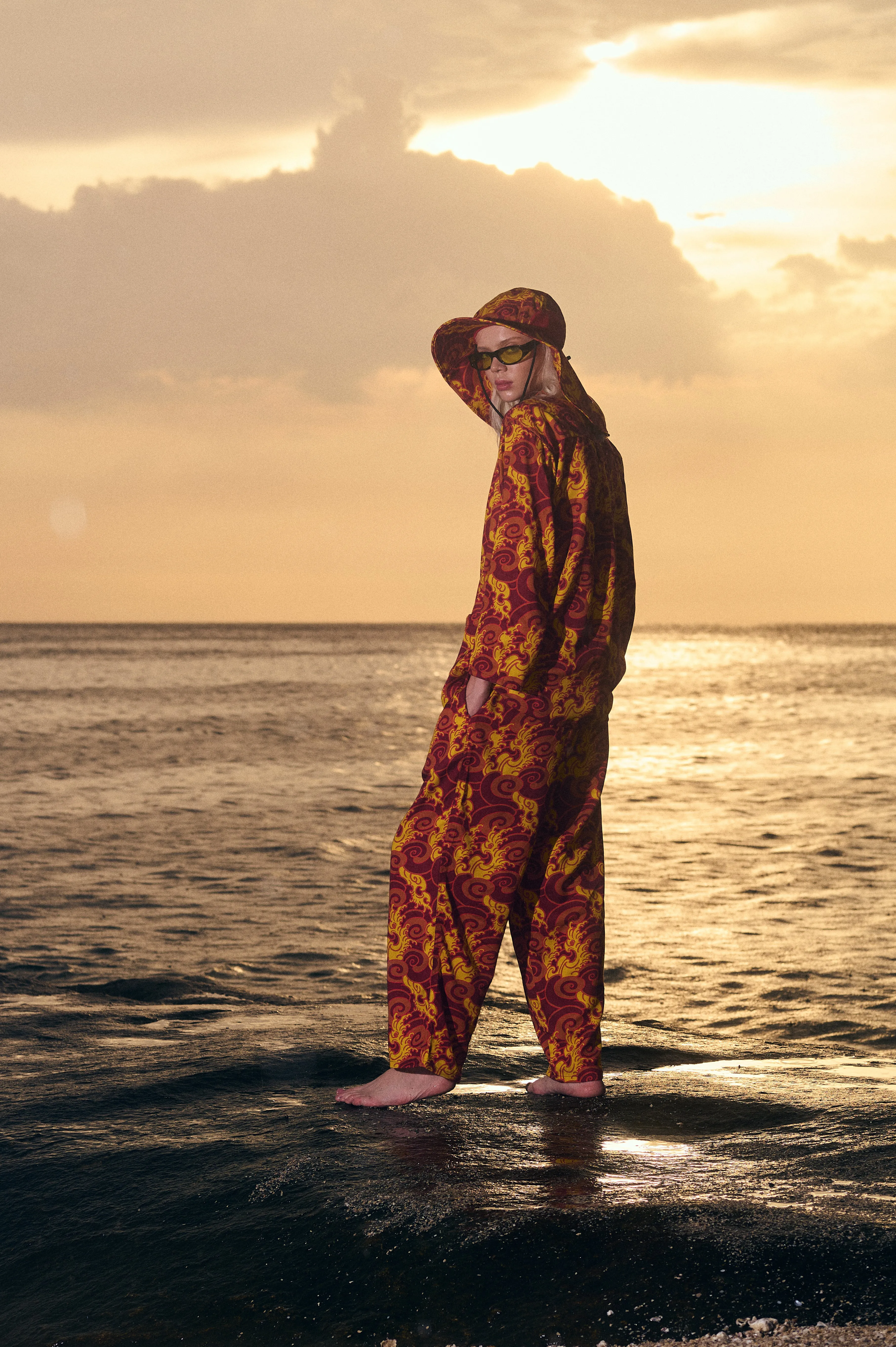 [UNISEX] GUY LE TATOOER X LOCO MOSQUITO "FIRE IS WATER" PANTS