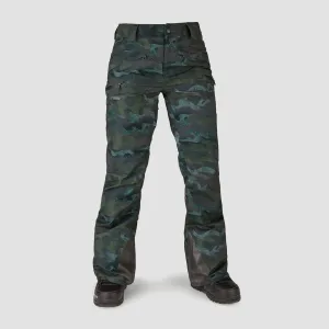 Volcom Flor Stretch Gore Snow Pants Covert Green - Womens