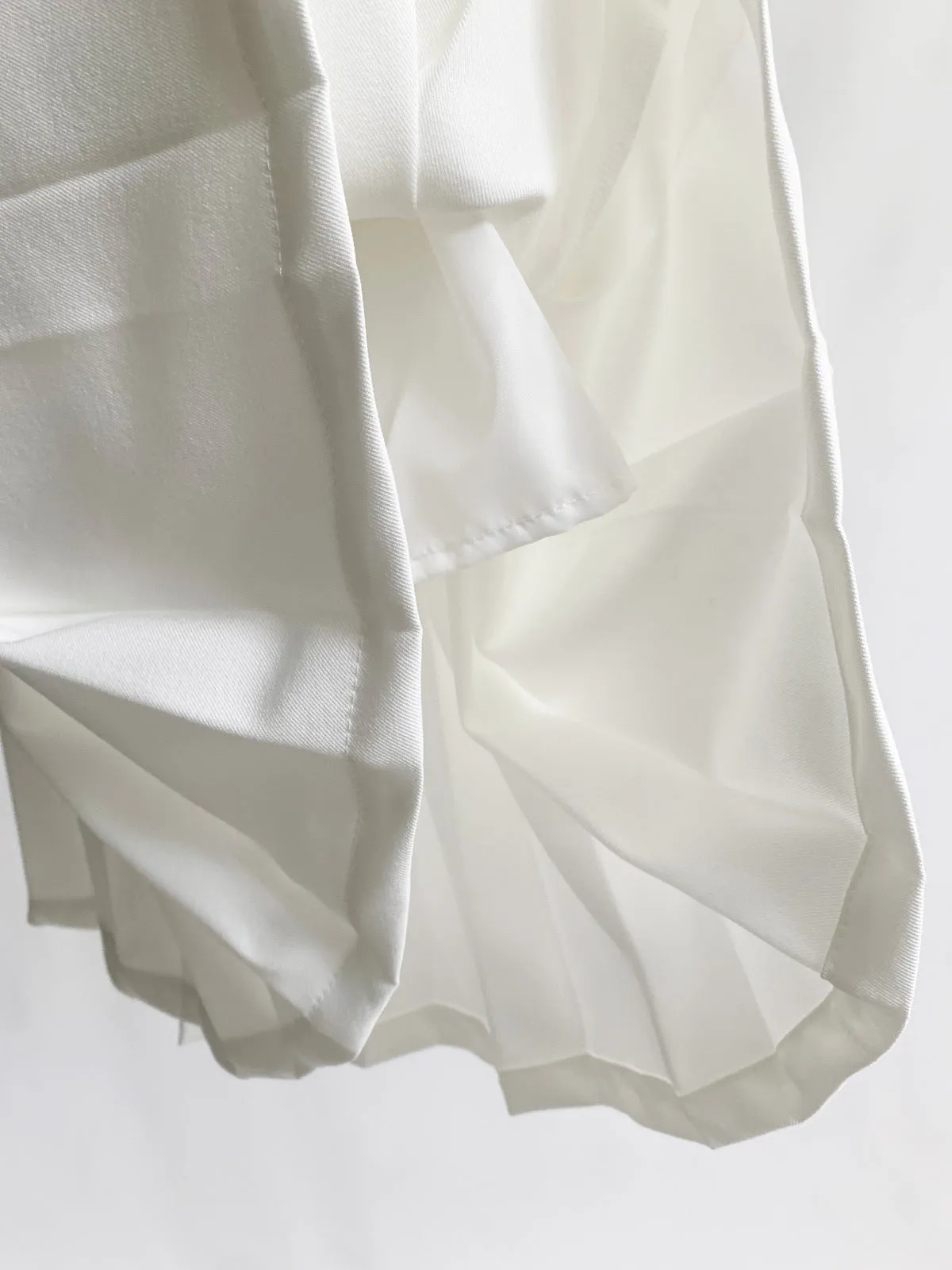 Waist Tie Pleated Maxi Skirt