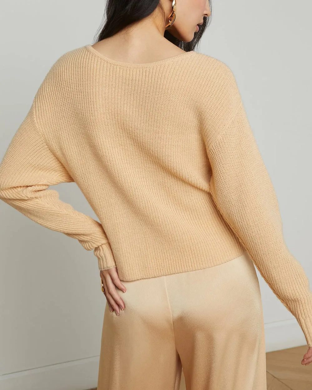 Warm Sand Antonella Crossover Sweater