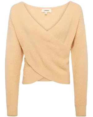 Warm Sand Antonella Crossover Sweater