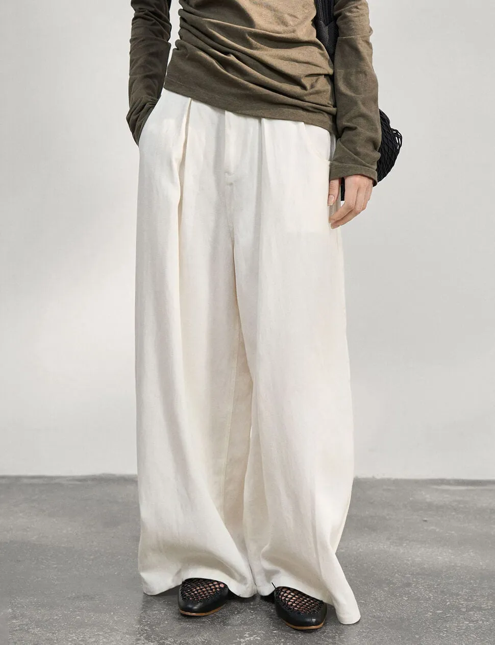 White Baggy Trousers