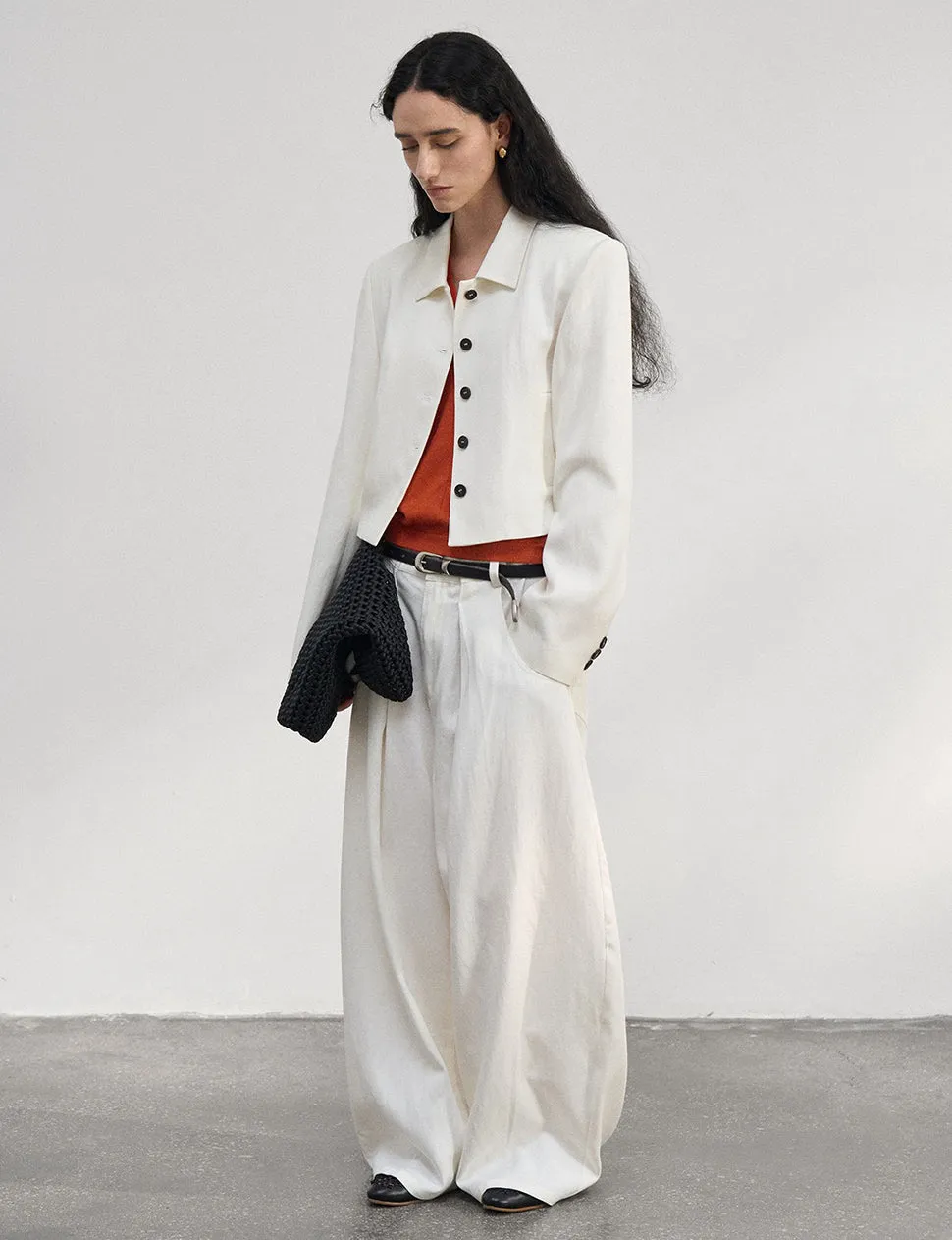 White Baggy Trousers