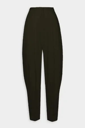 Wide Leg Tailored Trousers in Black