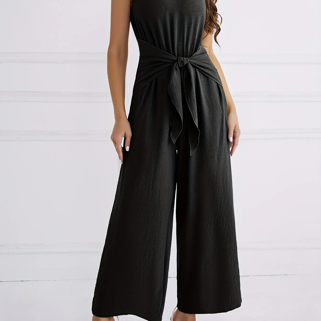 Women Jumpsuit, Casual Wide Leg Sleeveless JumpsuitS