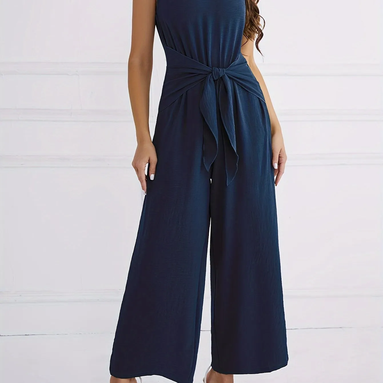 Women Jumpsuit, Casual Wide Leg Sleeveless JumpsuitS