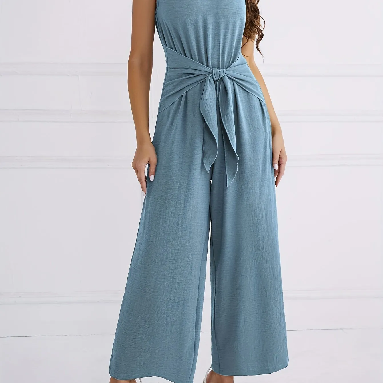 Women Jumpsuit, Casual Wide Leg Sleeveless JumpsuitS