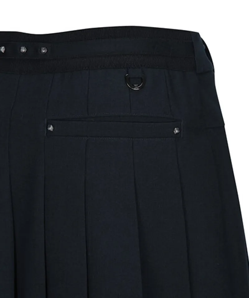 Women's Half Pleats Points SQ - Dark Navy