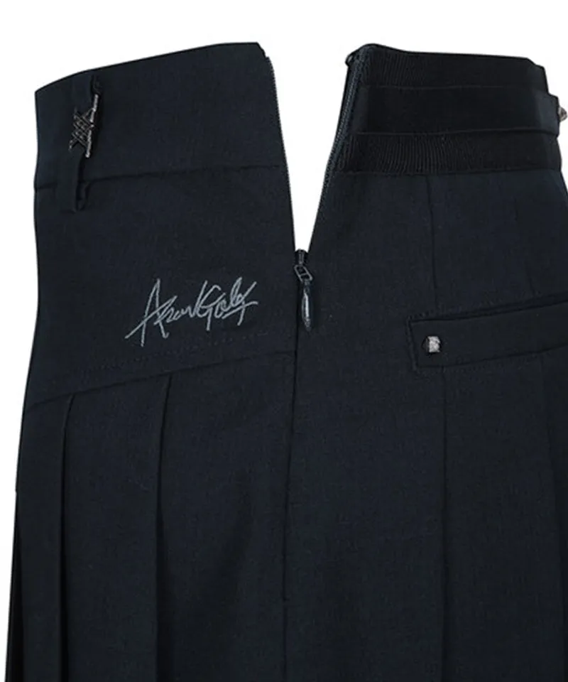 Women's Half Pleats Points SQ - Dark Navy
