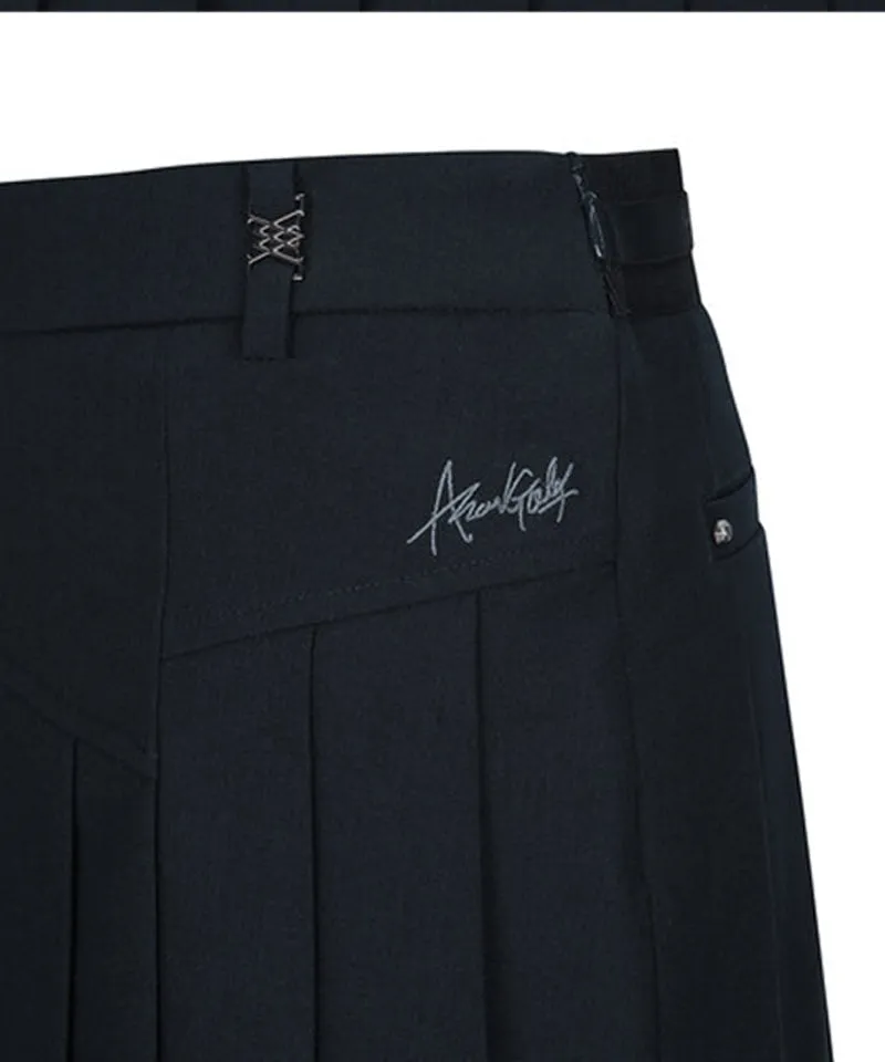 Women's Half Pleats Points SQ - Dark Navy