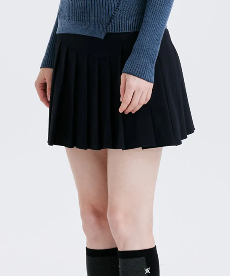 Women's Half Pleats Points SQ - Dark Navy