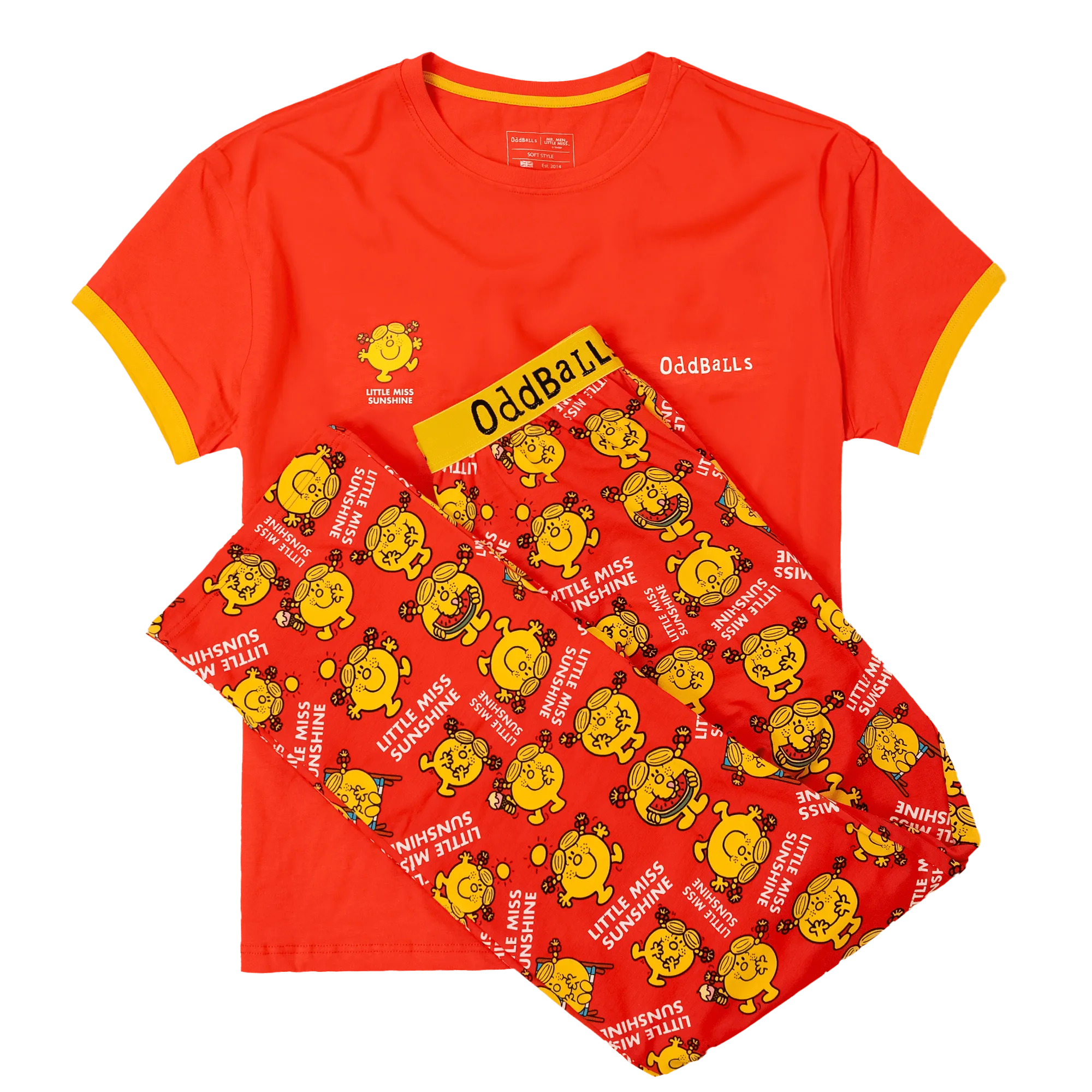 Womens Long Pyjamas - Little Miss Sunshine - Trousers & T-Shirt