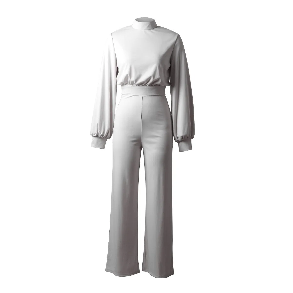 Women's Long Sleeve Jumpsuit | Wide Leg