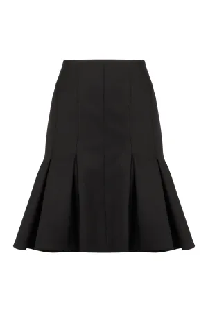 Wool peplum skirt