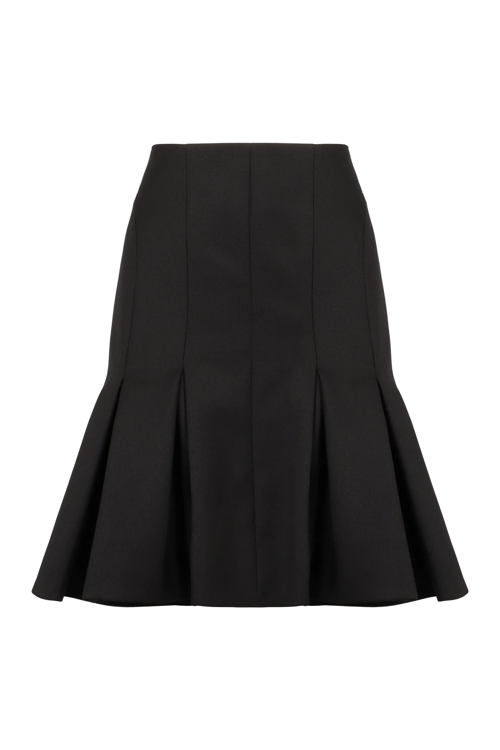 Wool peplum skirt