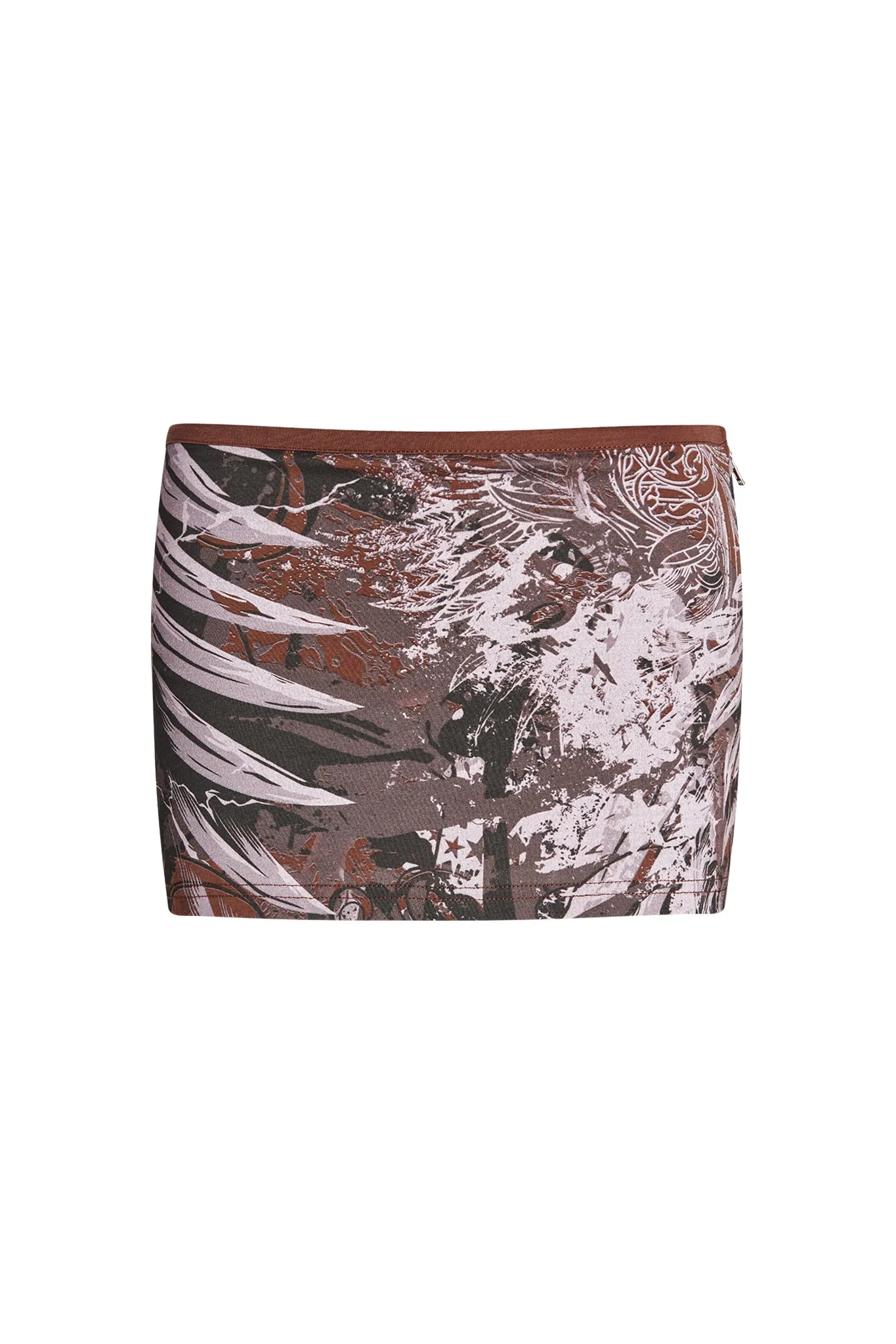 ZAIRE SKORT - BROWN : OFF ROAD
