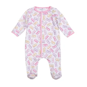 Zipper Footie | Pink Peep-tastic!